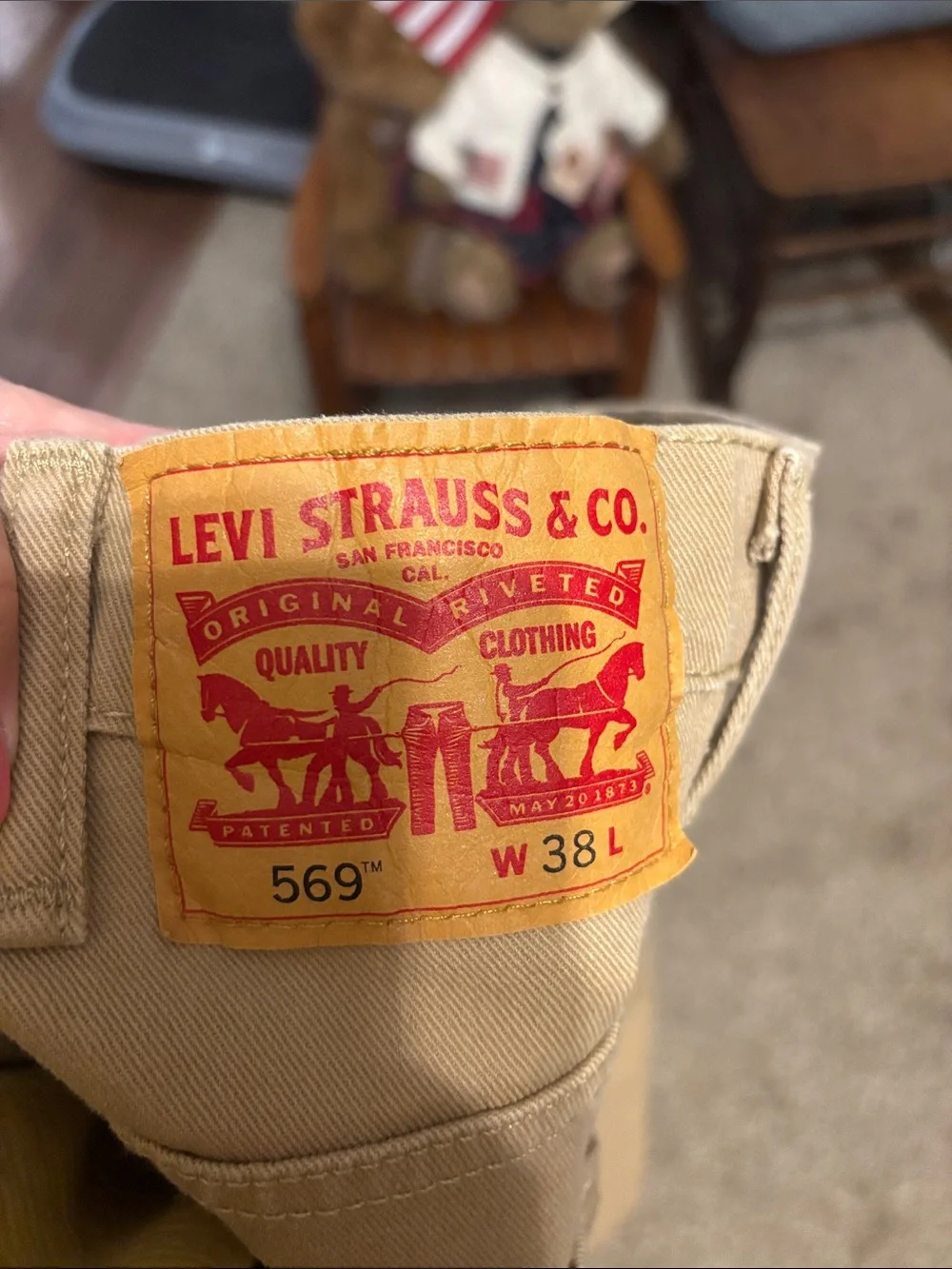 Levi's Tan Flat Front Men's Shorts